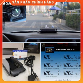 [HÀNG CHÍNH HÃNG] Bô Hiển Thị Tốc Độ Lên Kính Lái Ô Tô HUD R20 GPS [Bảo hành 1 năm]