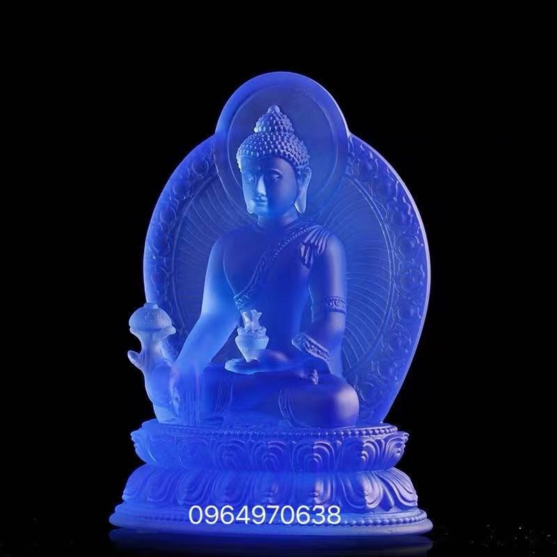 Tượng Dược Sư Lưu Ly Có Hào Quang Size To