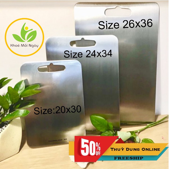 CHÍNH HÃNG🎁 THỚT INOX KHÁNG KHUẨN SUS304 CHÍNH HÃNG