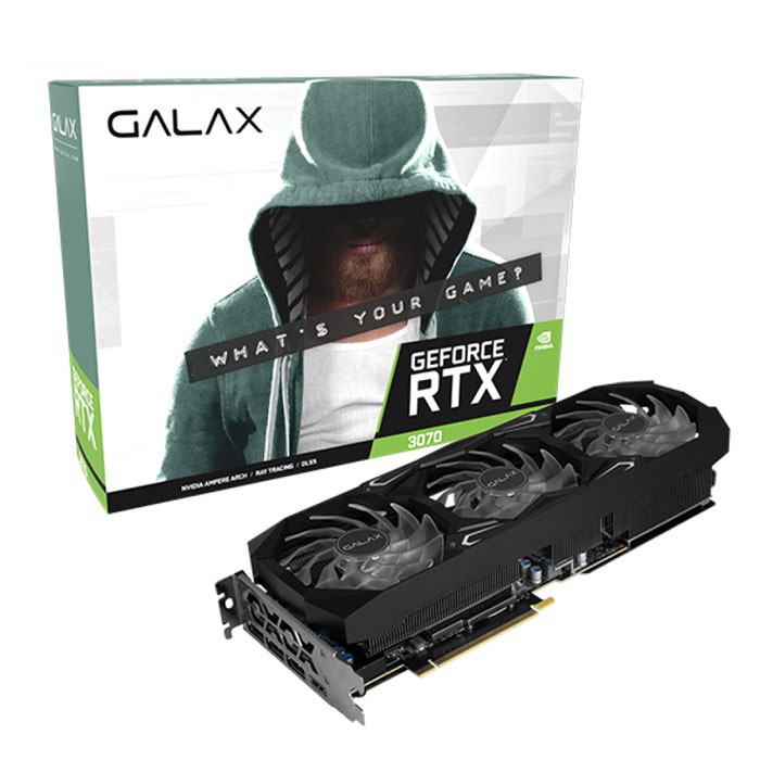 Card màn hình VGA GALAX GeForce RTX™ 3070 SG (1-Click OC) 8GB GDDR6 256-bit DP*3/HDMI/