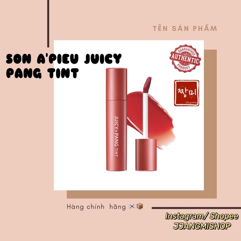 Son A'pieu Juicy Pang Tint Apieu CR03, CR01, CR04, RD04