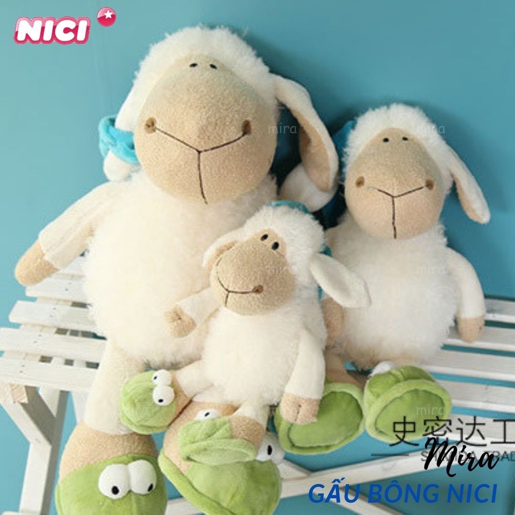 Gấu Bông Cừu Con, Thỏ Con Gấu Bông, Móc Khóa NICI Cừu Sean Búp Bê Thú Nhồi Bông Quà Sinh Nhật Cho Nữ MIRA-GB28014