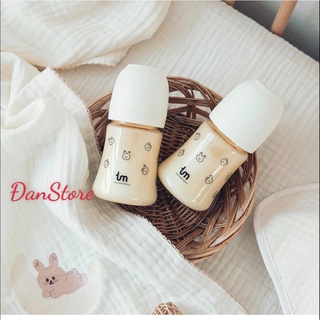 Bình thỏ Tovi and Molly 180ml 280ml, Bình hút họa tiết thỏ Hàn Quốc, Bình sữa thỏ