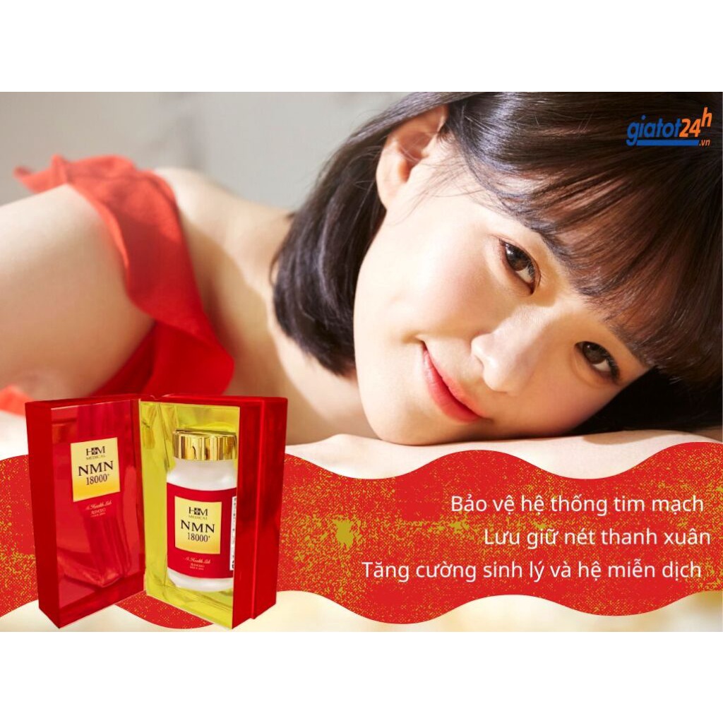 Viên uống bổ sung NMN HM Medical Aishodo NMN 18000+ 90 viên