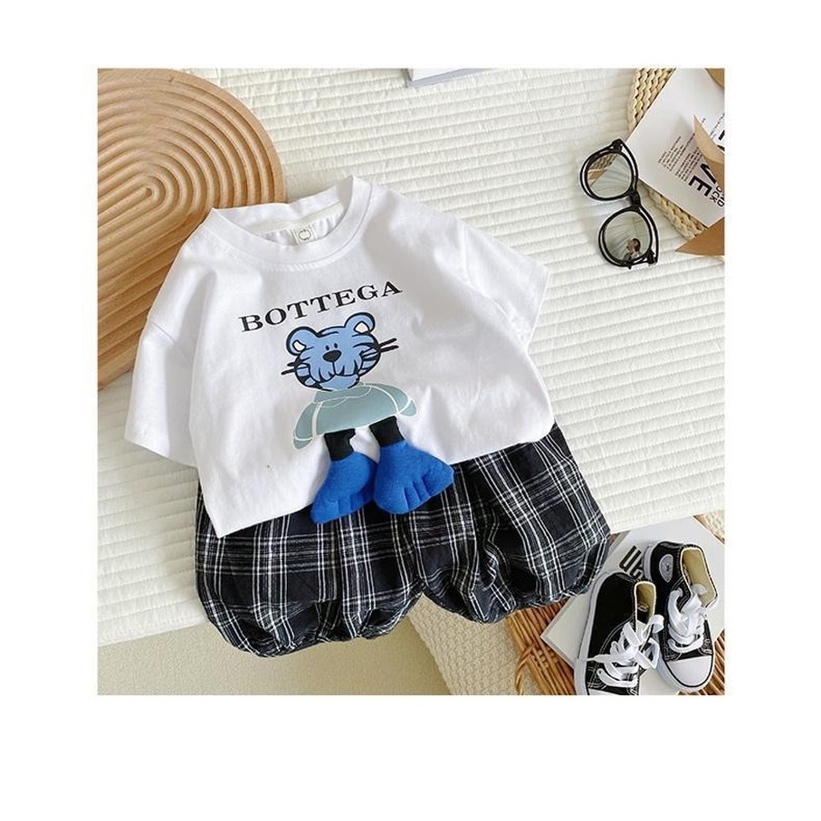 Áo Thun Cotton Ngắn Tay Thiết Kế Mới Năng Động Thời Trang Mùa Hè Dành Cho Bé