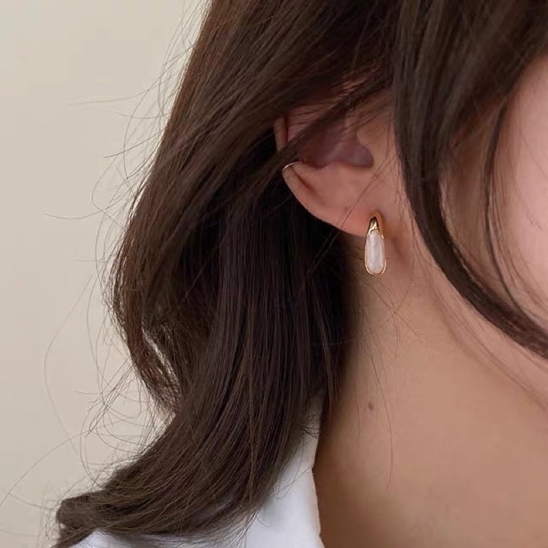 Bông tai vintage xi mạ cao cấp ngọc đá nhiều mẫu