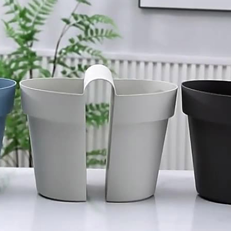 Chậu Trồng Cây Treo Cửa Sổ Hai Mặt Có Lỗ Thoát Nước