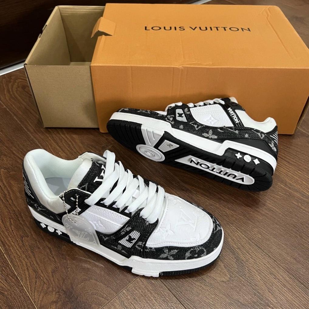 Giày Thể Thao Lv Trainer đen ,lv xanhlá  Like hot 2022,Giày sneaker cao cấp LV Trainer dành cho nam nữ chuẩn 1:1 full pk