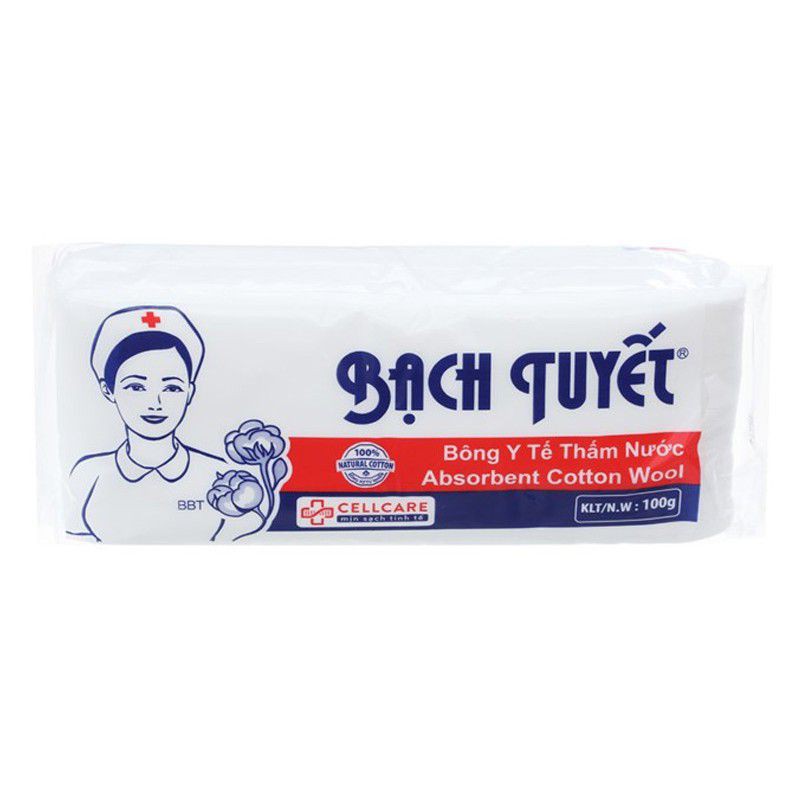 Bông y tế Bạch Tuyết loại 100g