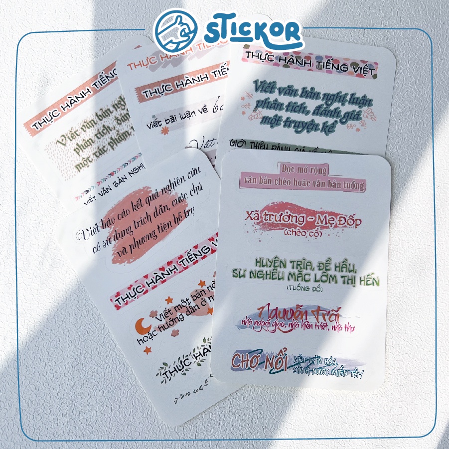 Sticker tựa bài Ngữ văn lớp 10 - chương trình mới - chân trời sáng tạo