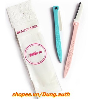 Gói 02 Dao tỉa chân mày Mira Beauty Tool Chính Hãng.