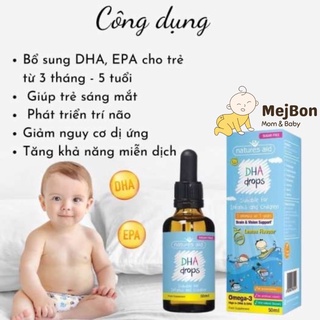 DHA cho bé Natures Aid DHA Drops Anh 50ml