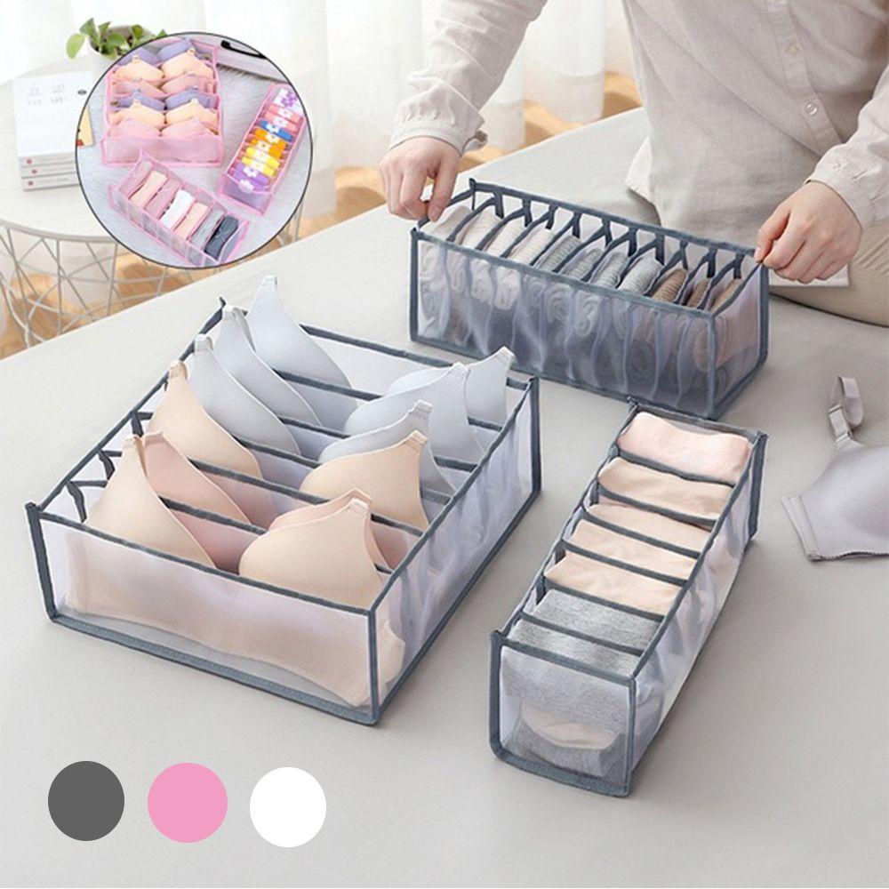 MUVAKO Hộp Đựng Đồ Lót Tiết Kiệm Không Gian Bằng Nylon