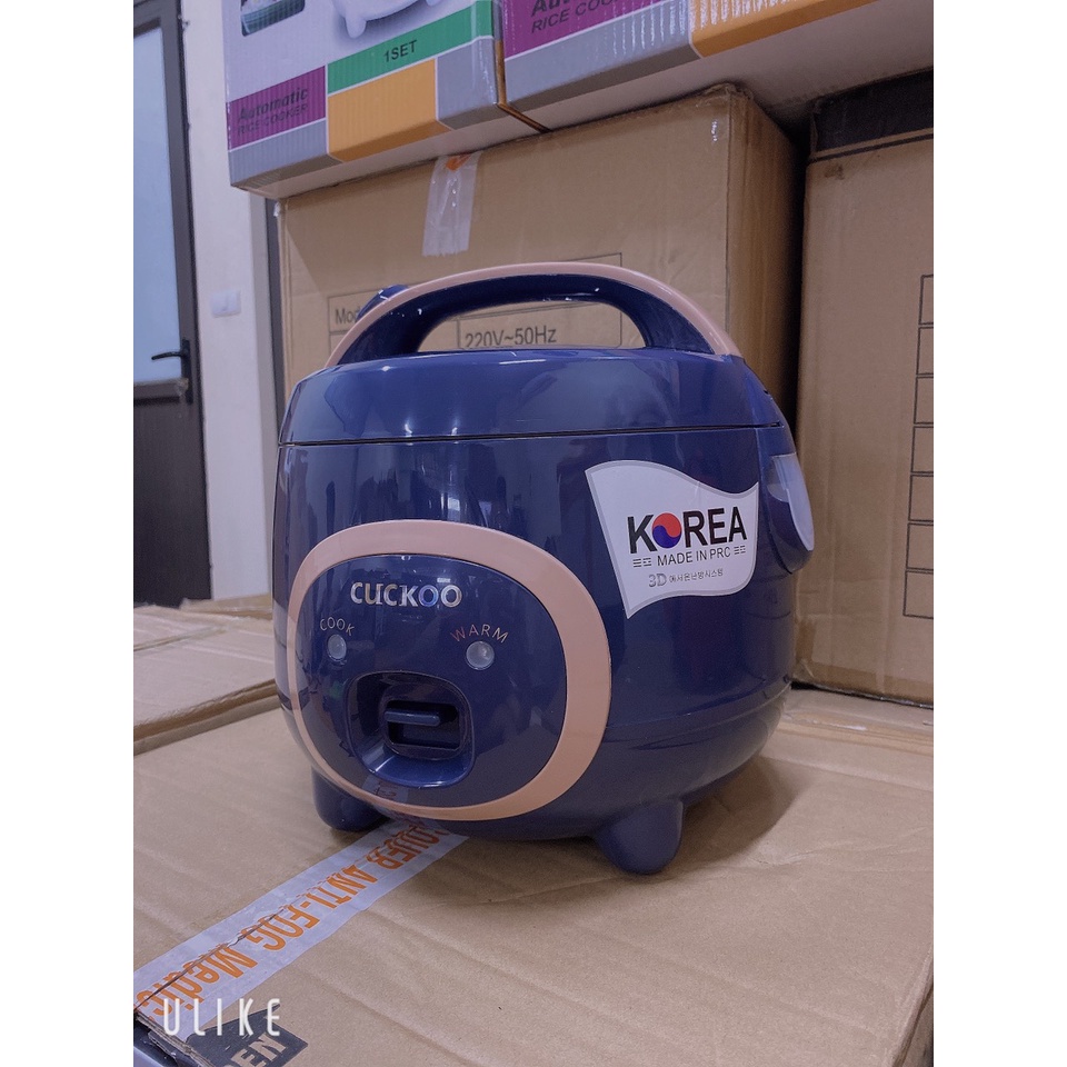 Nồi Cơm Điện mini CUCKOO CR387/NKMedia- Dung tích 1L,1L8 kiểu dáng Con Lợn Siêu Đáng Yêu, BH 12 tháng
