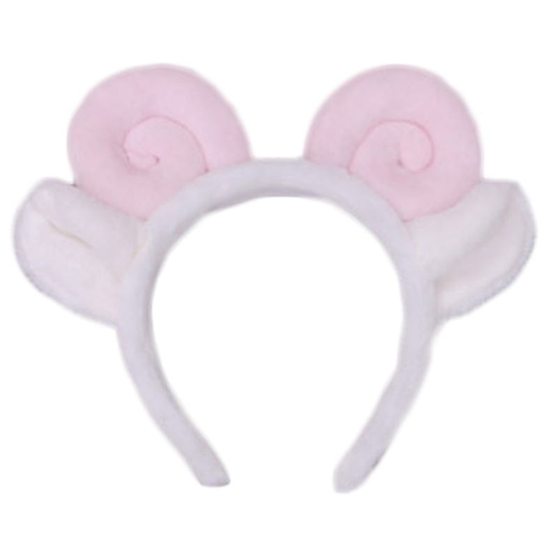 Băng Đô Tai Cừu Nhồi Bông Họa Tiết Hoạt Hình Dùng Hóa Trang