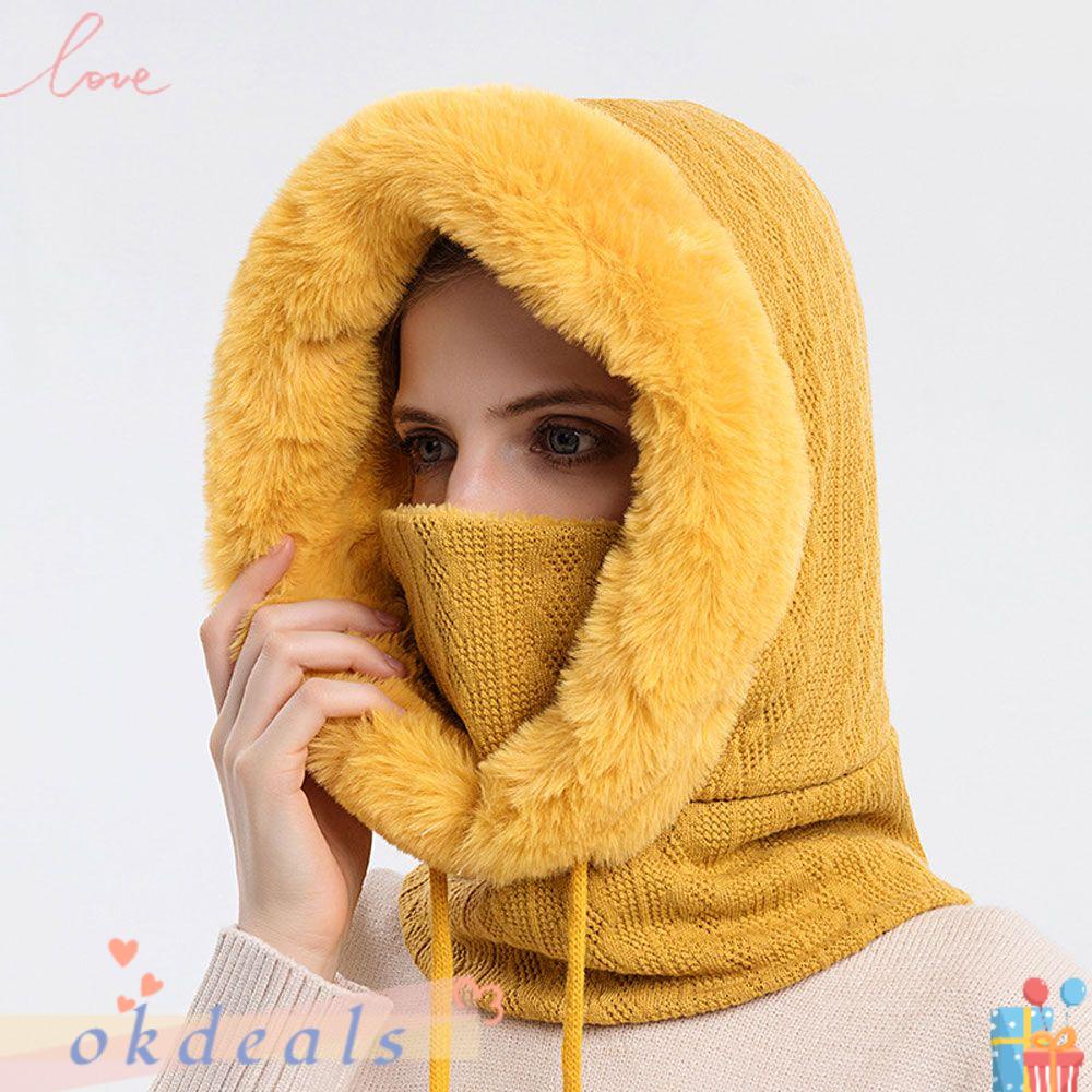 Mũ Trùm Đầu Vải Cashmere Thời Trang Mùa Đông