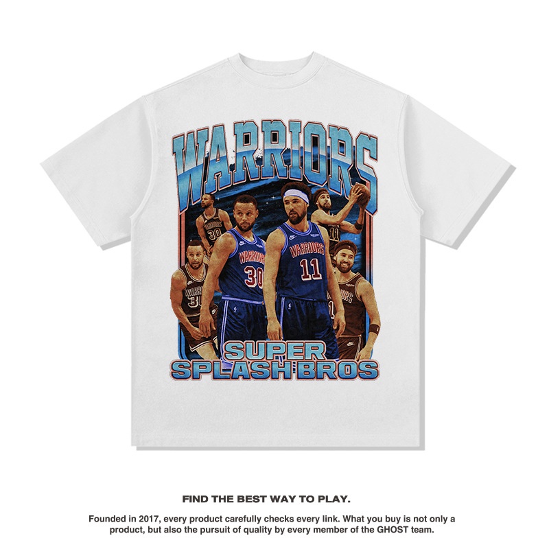 Hq1 Áo Thun Thể Thao Tay Ngắn Cổ Tròn In Hình Cầu Thủ Bóng Rổ NBA Size QH1