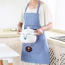 Tạp dề hình gấu kẻ siêu xinh 2455 SIÊU THỊ 88