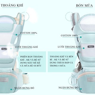 Địu em bé- địu ngồi đa năng chống gù Aixintu Forbaby cho bé 0-36 tháng, 9 tư thế an toàn tiện lợi cho mẹ và bé