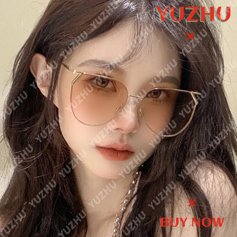Kính Mát Chống Tia UV Màu Gradient Phong Cách Retro Thời Trang Hàn Quốc Cho Nữ