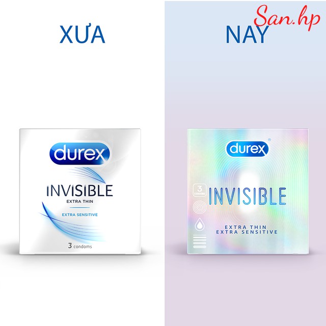 Bao Cao Su Durex Invisible Extra Thin Extra Sensitive 3 Bao