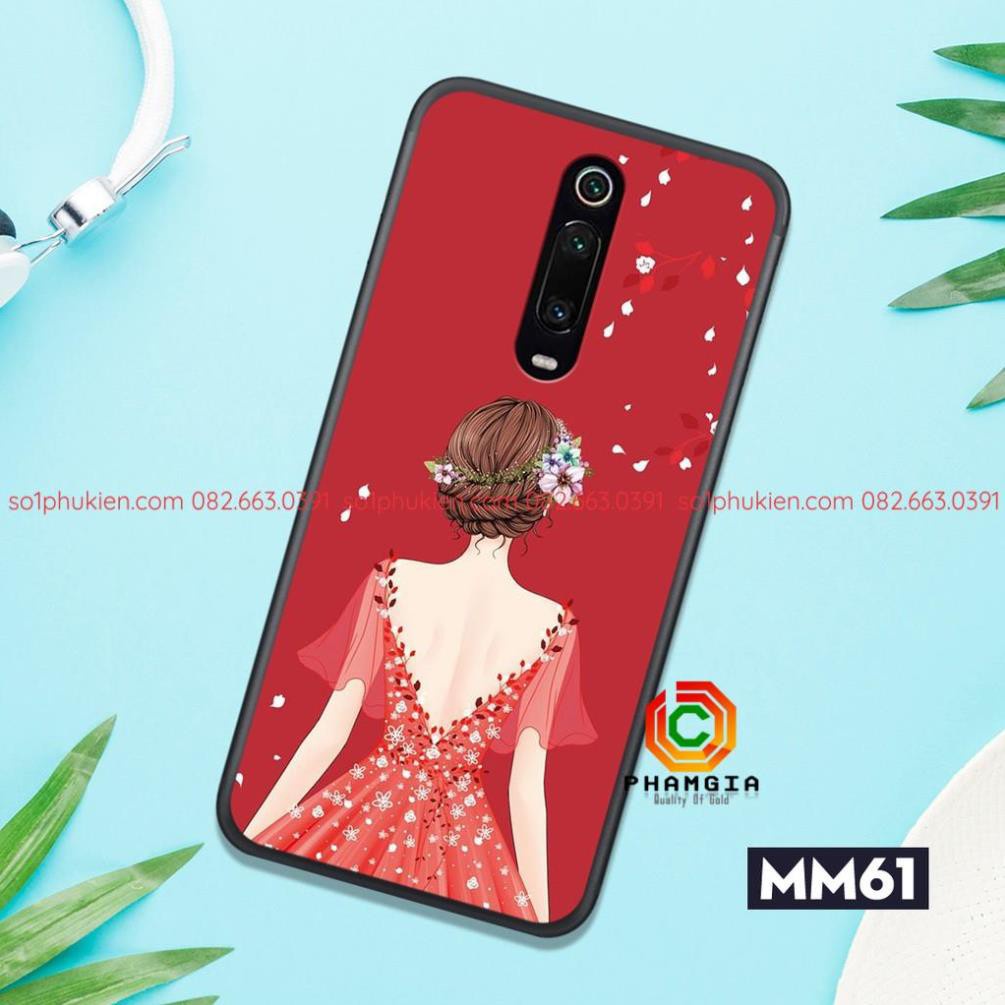 Ốp lưng điện thoại XIAOMI K20 K20 PRO MI 9T MI 9T PRO ép kính chống bể  in hình cô gái cực đẹp