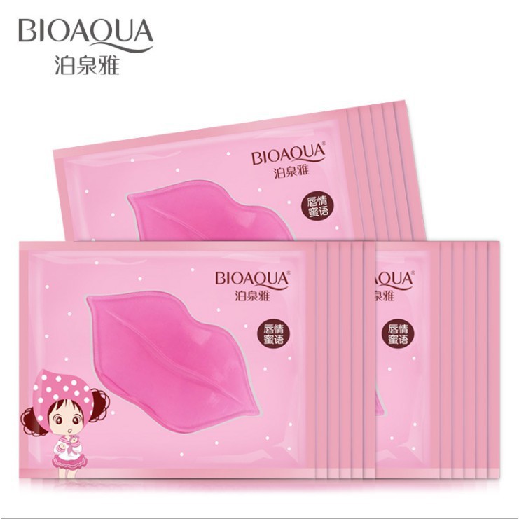 (Hàng Mới Về) Set 10 Mặt Nạ Môi Collagen Bioaqua | BigBuy360 - bigbuy360.vn