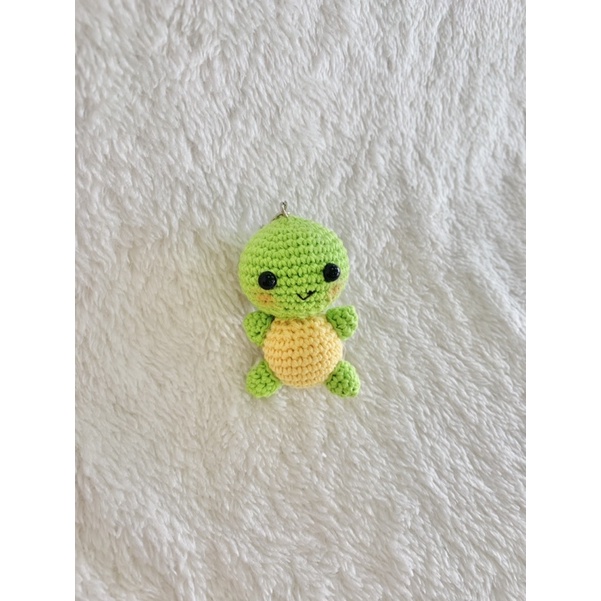 Móc khoá Rùa con bằng len 🐢