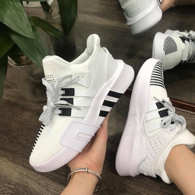 [FULL BOX+VIDEO] Giày Sneaker EQT Đen Trắng Phản Quang