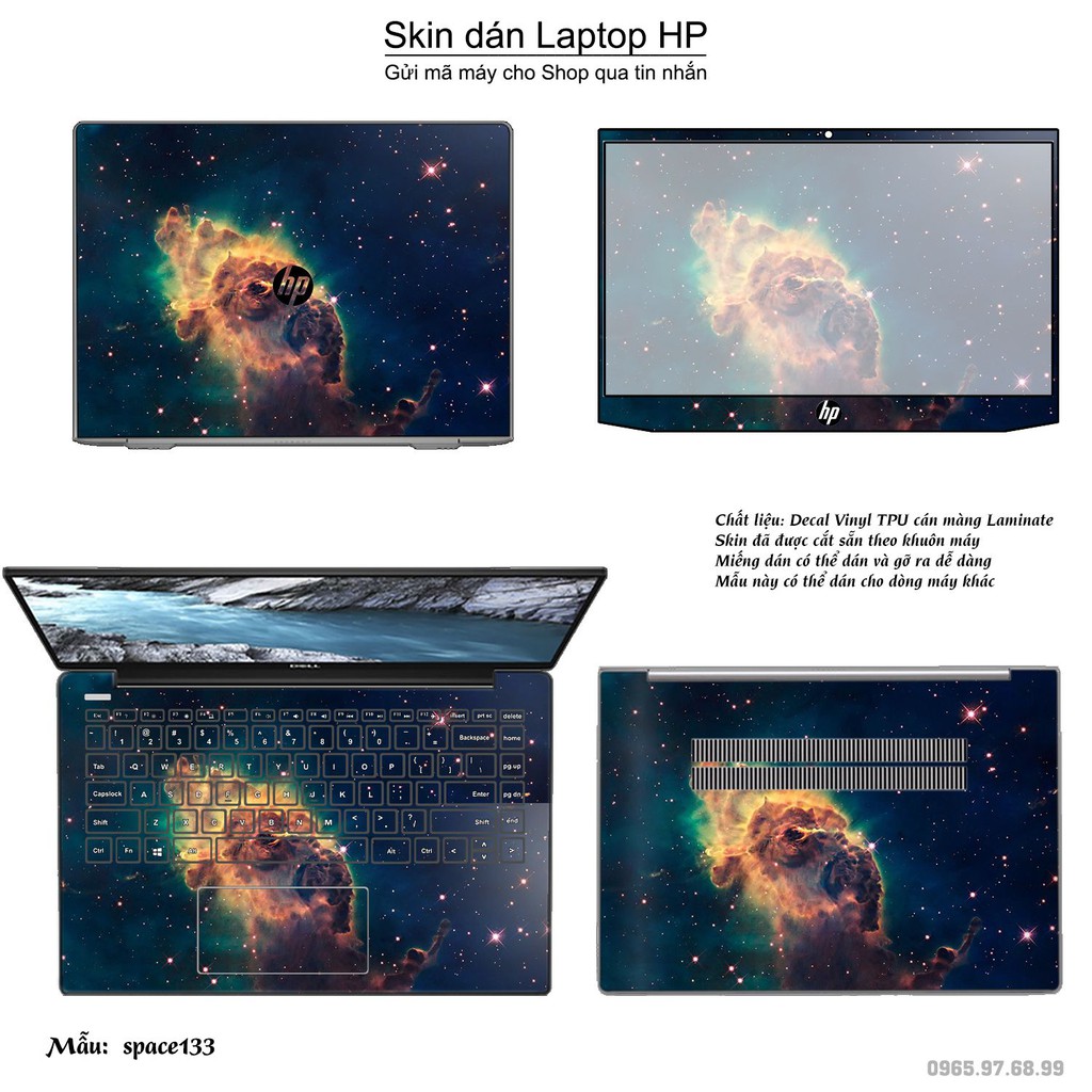 Skin dán Laptop HP in hình không gian _nhiều mẫu 23 (inbox mã máy cho Shop)