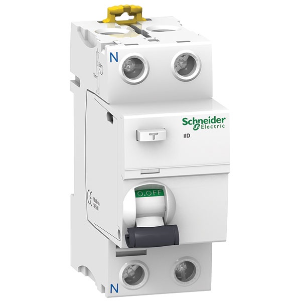 Cầu dao tự động Schneider A9R71263 Acti9 ilD, 2P, 63A, 30mA, 4 Poles | Aptomat chống dòng rò Schneider A9R71263