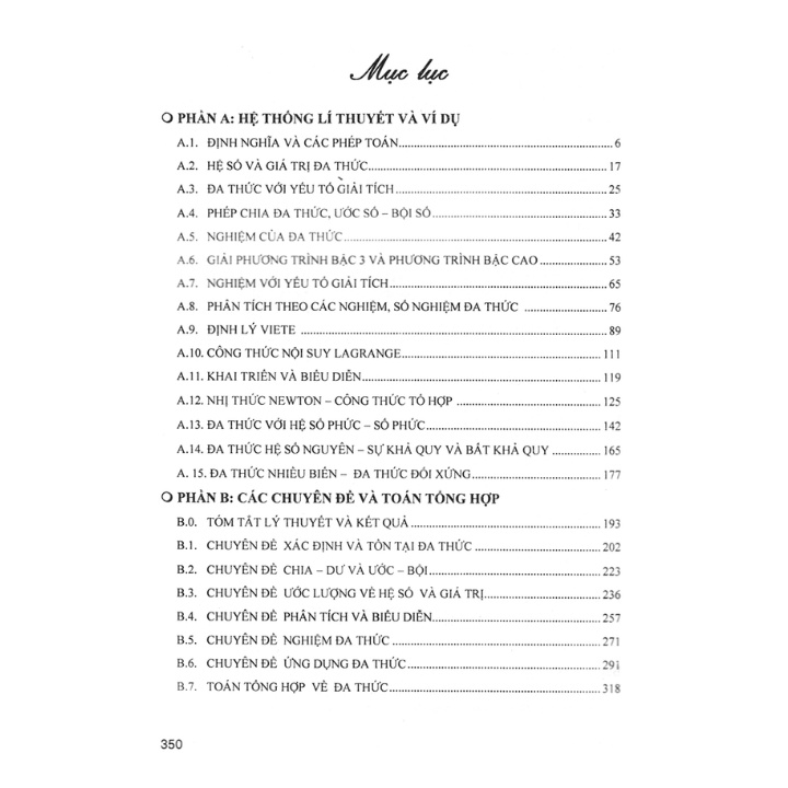 Sách - Chuyên Khảo Đa Thức