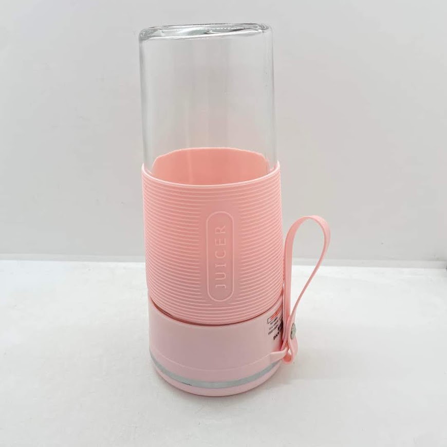 Máy xay sinh tố cầm tay mini đa năng JUICER máy xay cầm tay thịt đá Cốc Thủy Tinh 4 lưỡi