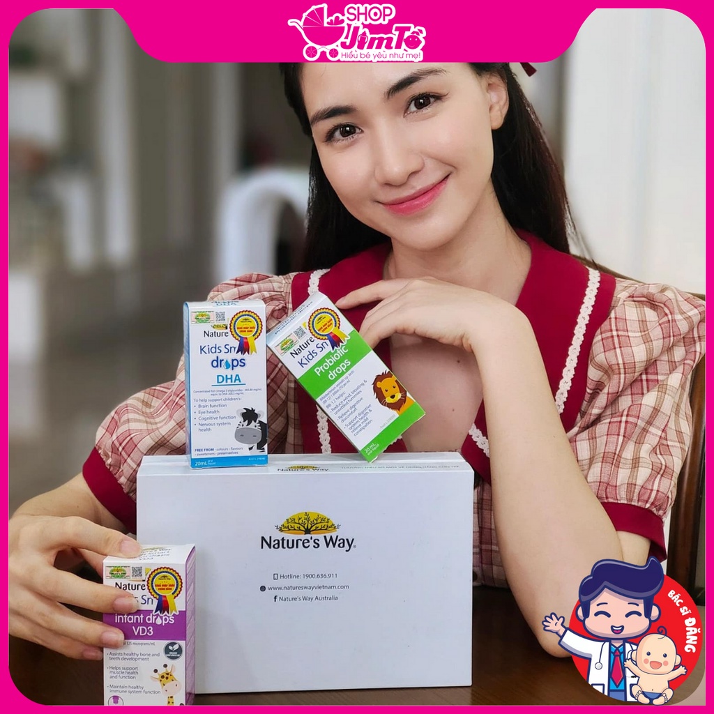 DHA 💥 Chính hãng  💥DHA Nature's Way Kids Smart Drops DHA Dạng Nhỏ Giọt Giúp Tăng Cường Trí Thông Minh Cho Trẻ Lọ 20ml