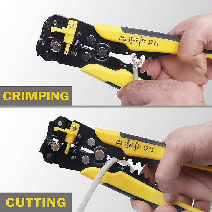 Kìm tuốt dây điện dây cáp bấm cos đa năng tự động