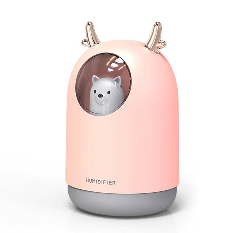 Máy phun sương Chú Gấu Humidifier đáng yêu tạo độ ẩm đèn led ngủ - Usb cho phòng điều hòa làm mát dịu