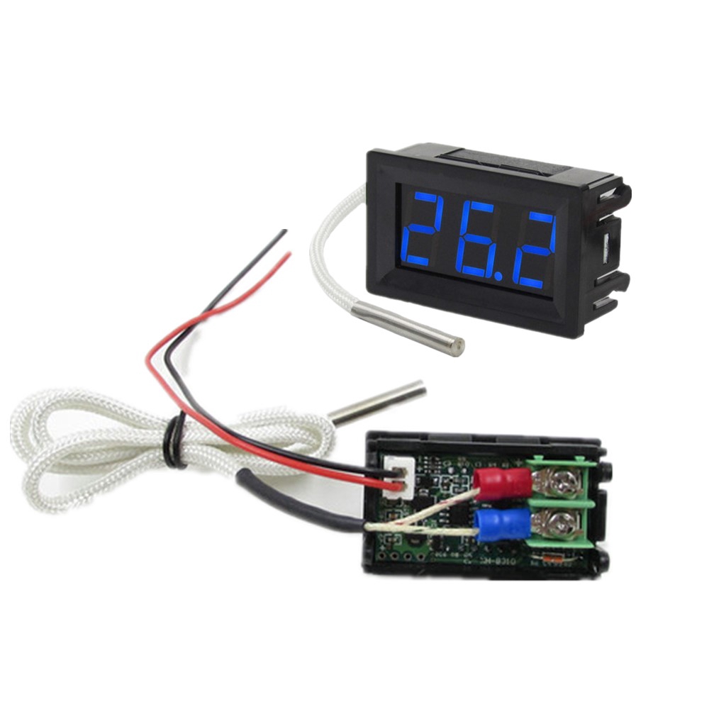 Đèn LED kỹ thuật số pcbfun XH-B310 hiển thị nhiệt kế độ loại K cặp nhiệt với cáp cảm biến