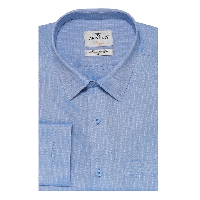 Áo sơ mi nam dài tay ARISTINO thời thượng from regular sợi sồi mềm mát ALS00808