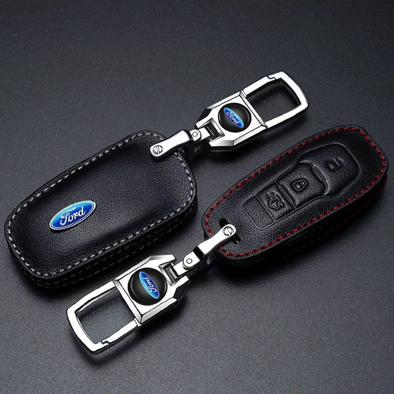Vỏ chìa khóa ô tô Ford Territory Vỏ chìa khóa Da đặc biệt Vỏ khóa ô tô Vỏ chìa khóa nam cao cấp móc khóa D a Thật, Giá tận Xưởng, Bảo hành 2 năm, màu thật như ảnh