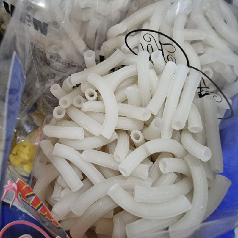 Nui trắng dài gói 400g