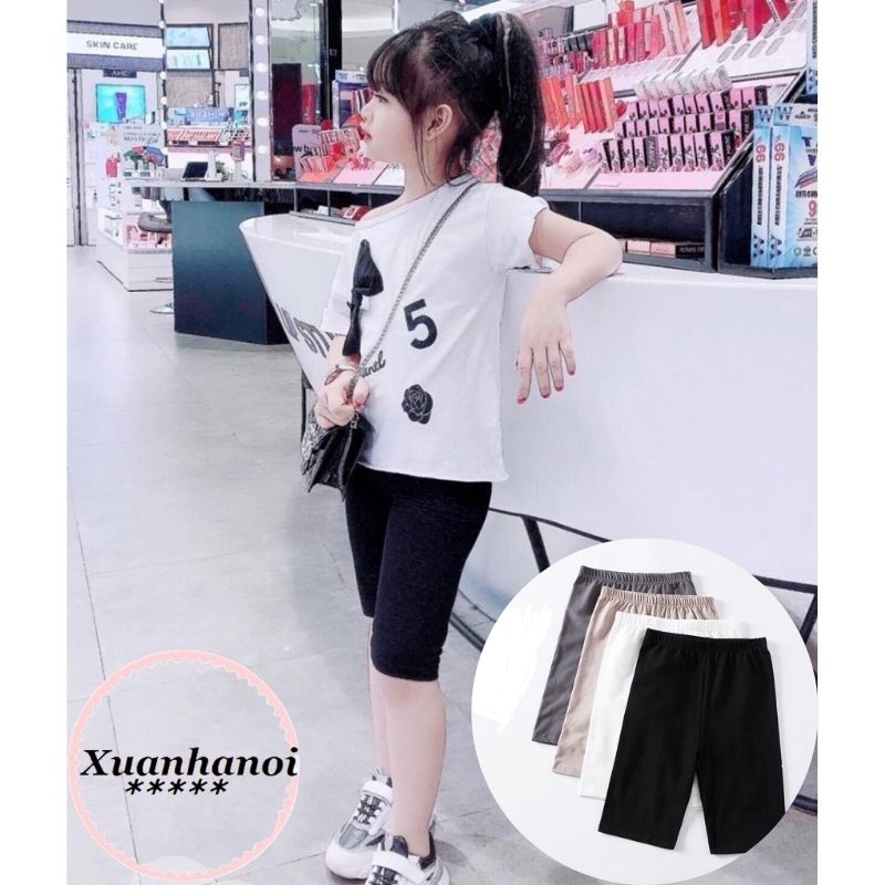 Combo 3 quần legging ngố bé gái 8-40kg XHN533