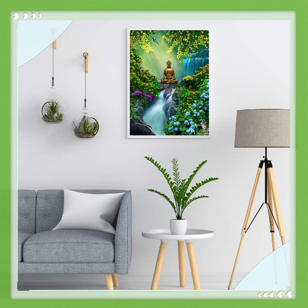 Bộ tranh thêu chữ thập tự làm hình Đức Phật 11ct