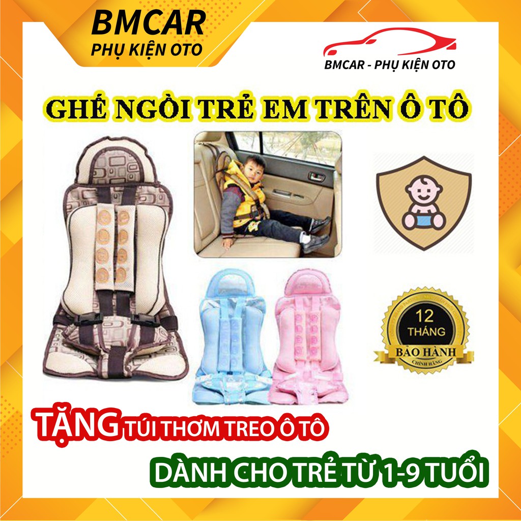 Đai ghế ngồi cho trẻ em trên ô tô, xe hơi SIÊU ÊM ÁI, THOẢI MÁI – BMCar - Hỗ trợ bố mẹ chăm sóc bé yêu