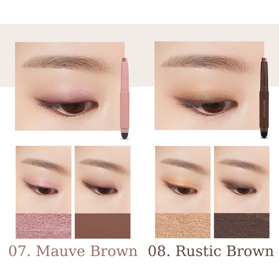 Phấn mắt dạng thỏi 2 tông màu Merythod Two Tone Eyeshadow 0.9g