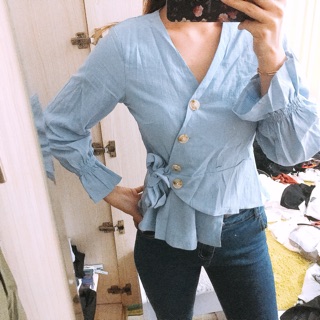Áo tay dài kiểu cột eo SALE