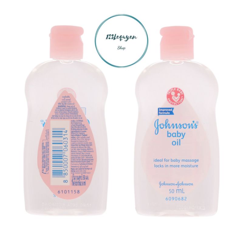 Dầu Massage dưỡng ẩm Johnsons Baby Oil 50ml