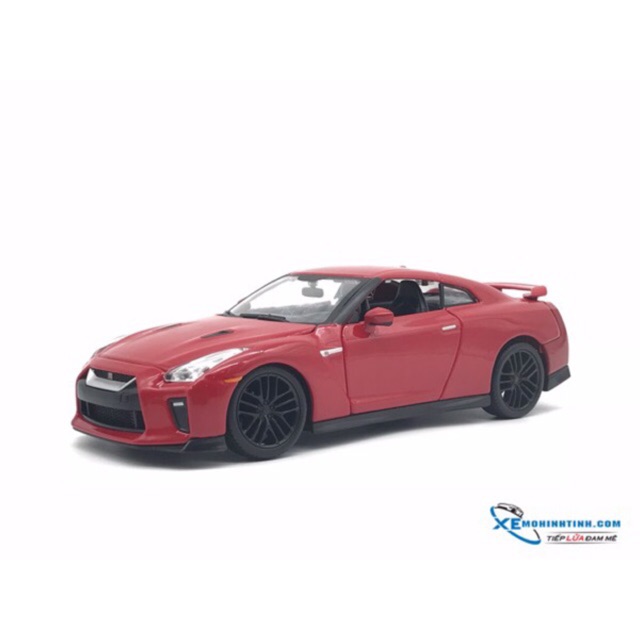 Xe mô hình tĩnh Nissan GT-R Year 2017 Bburago 1:24 ( Đỏ )