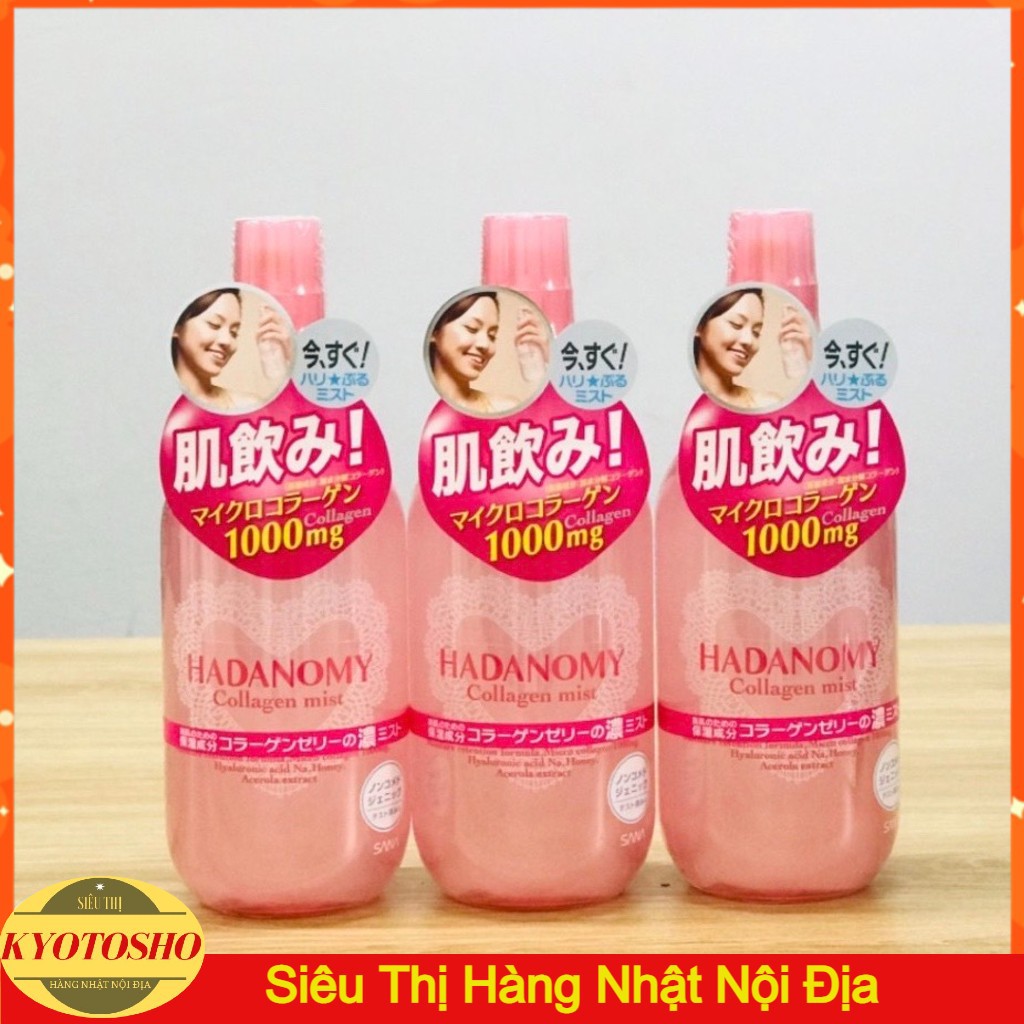 [ free ship ] Xịt Khoáng COLLAGEN HADANOMY Nhật Bản