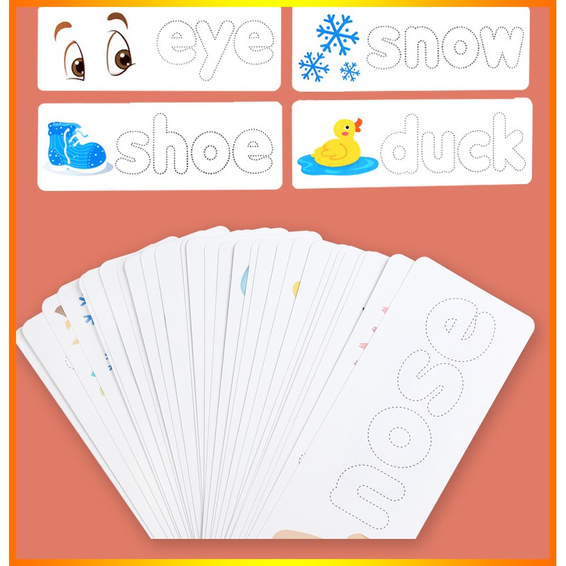 Spelling Game - Chữ Cái Tiếng Anh,52 bộ thẻ học ghép chữ