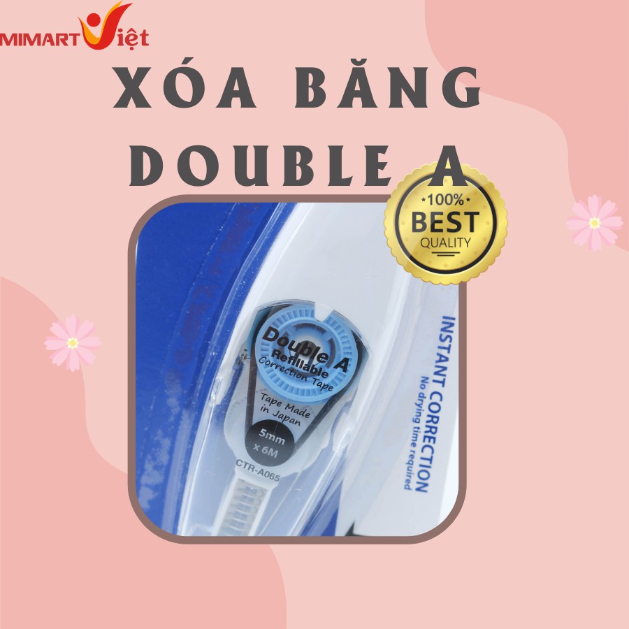 Bút Xóa Băng Double A + Ruột CTR A065BP